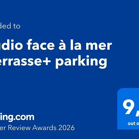 Studio Climatise Face A La Mer, Terrasse Et Parking * 카네트